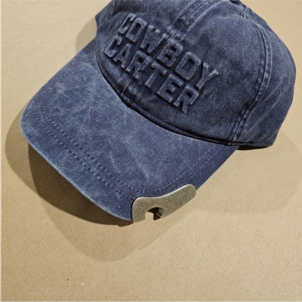 Cowboy Carter Blue Denim Cap View 2